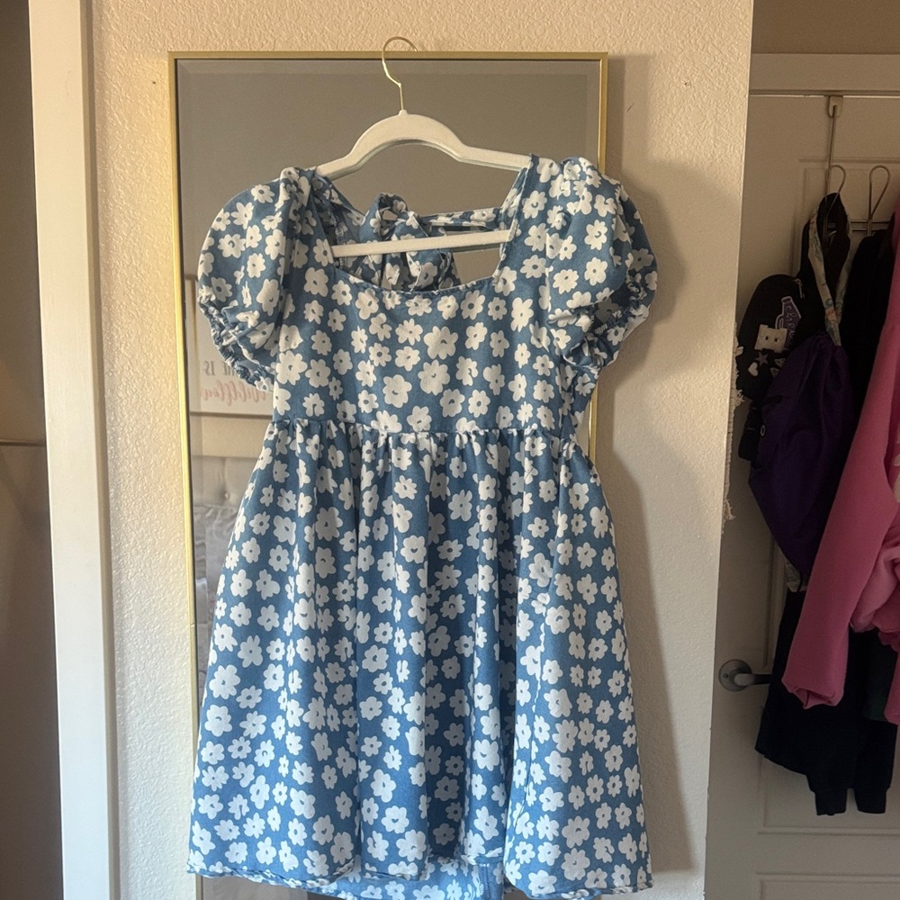 Floral Blue Dress
